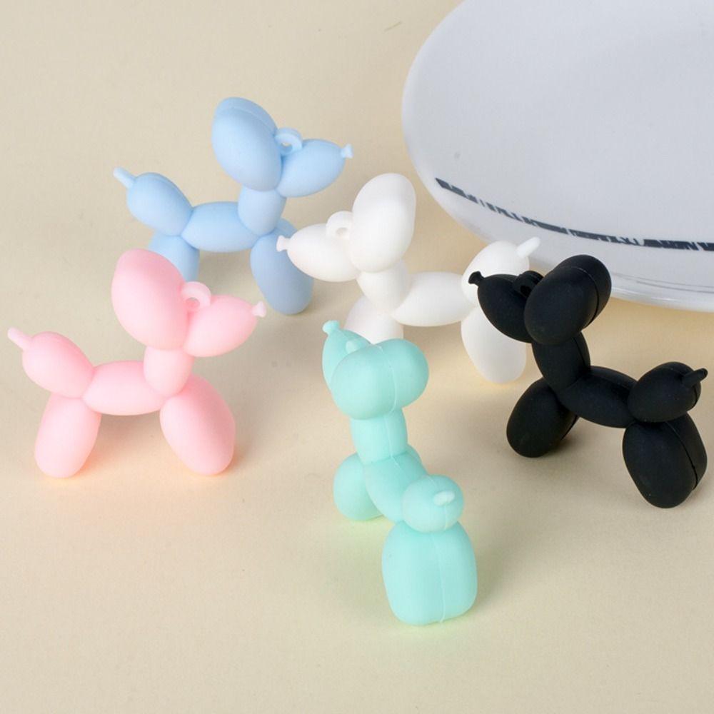 

Makeing Keyring Acrylic Puppy Balloon Beads Puppy DIY Jewelry Accessory Pendant кавовий