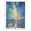 Watercolor Night Sky Throw Blanket funny gift Sofa warm winter Retros Blankets