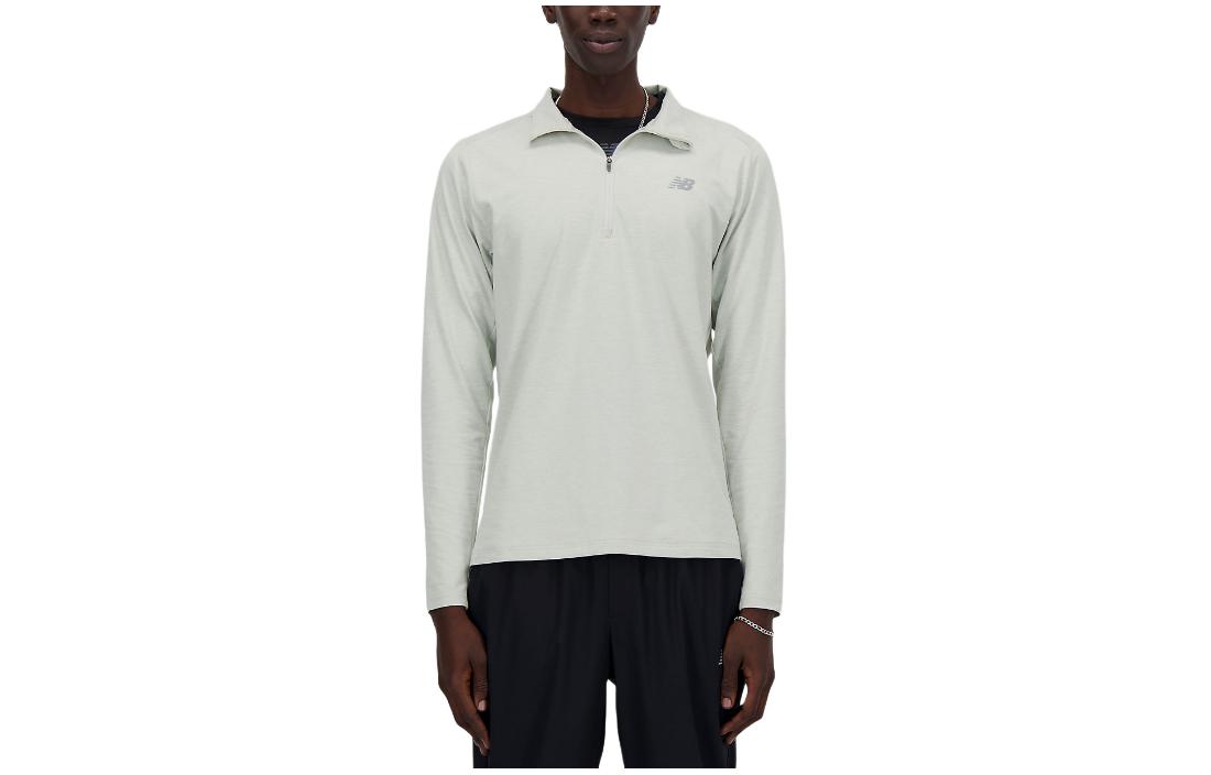 

New Balance Space Dye 1/4 Zip Shirt Men s Gray MT41915-AG XL