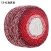 Gradual Change Cake Color Hollow Cotton Flash Silk Segment Dyed Crochet Bag Round Strand Colored Cotton Thread 200G