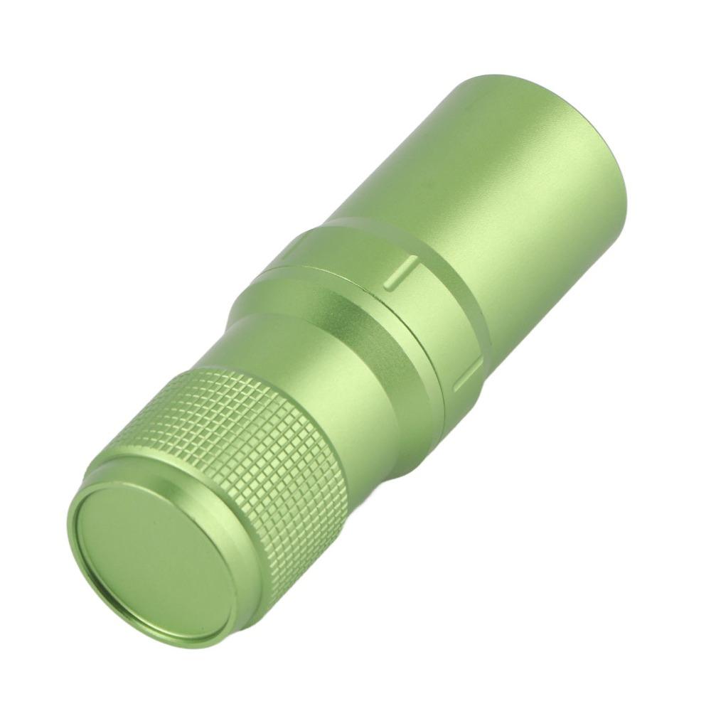 Green Pill Container Aluminum Alloy Keychain Container Durable Capsule Tube  Camping Survival