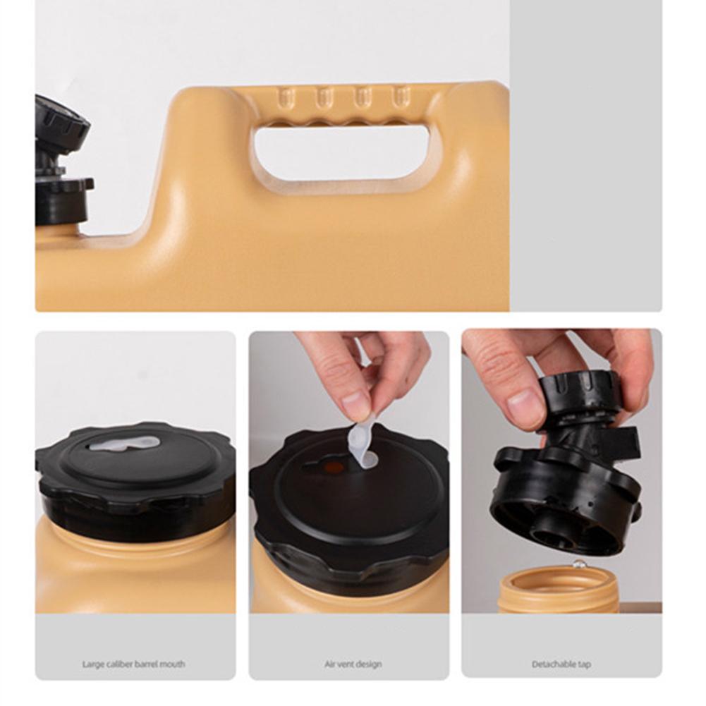 Portable Outdoor Water Storage Bucket With Faucet 12l Large Capacity Food Grade Water Tank For Camping Picnic