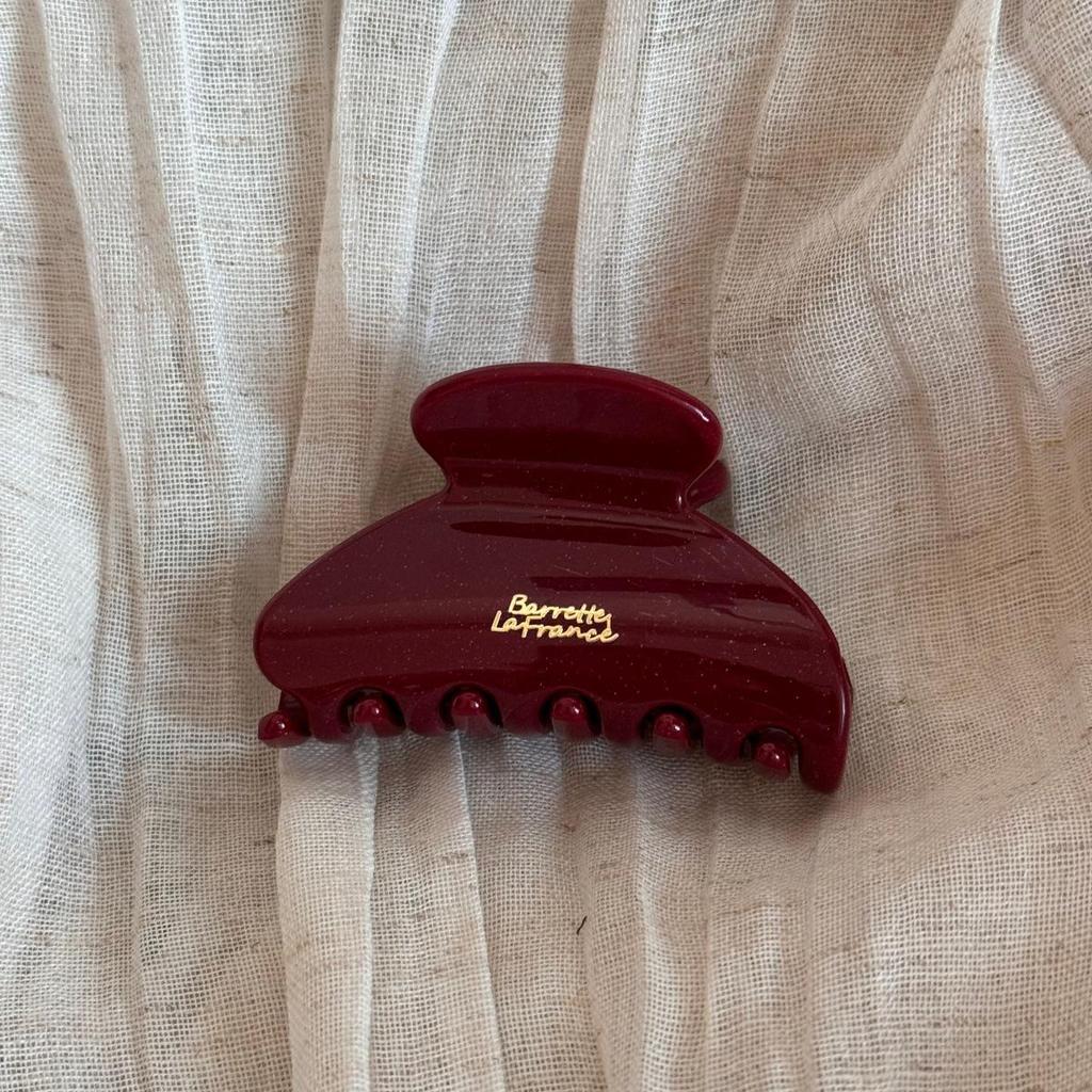 Red Series High-End Half-Up Hair Claw Clip for Women - Delicate New Year Updo Accessory