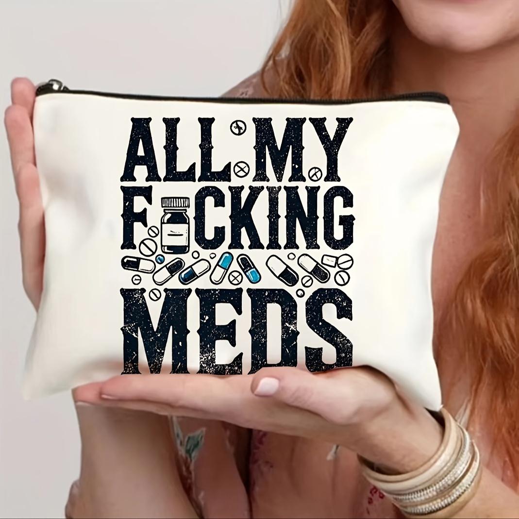 

Lightweight Foldable Chic Canvas Cosmetic Bag with Zipper - Travel Makeup Pouch & Toiletry Organizer for Women, Perfect Gift for Friends and Teachers Canvas