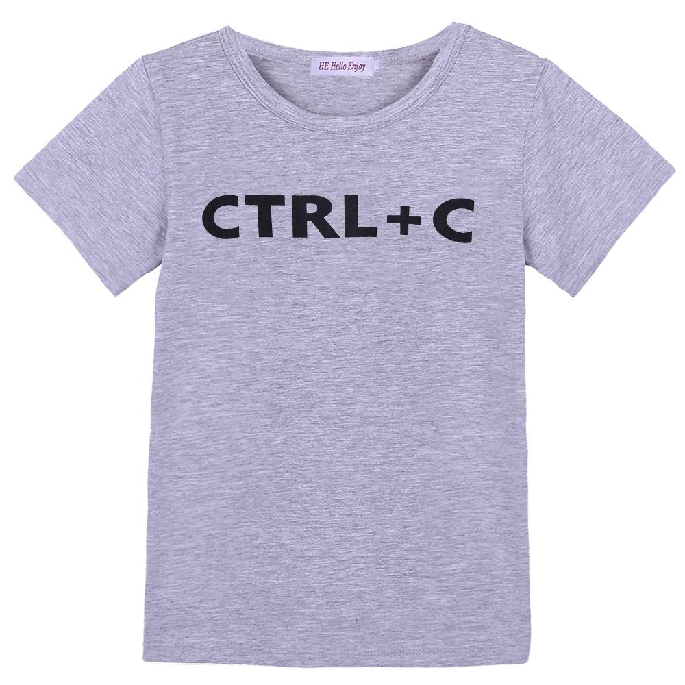 CTRL C+CTRL V Pattern Family Matching Look Dad Son T-Shirts