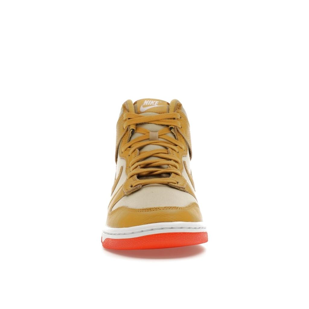 Nike Dunk High Wheat Gold Men Sneakers Tan Team-Gold Safety-Orange DV7215-700