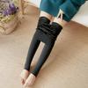 Korean Style Women's Plus Velvet Thickened Slim-Fit Pearl Velvet Leggings for Autumn and Winter