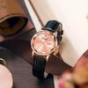Diamond-Shaped Women's Quartz Watch with Leather Strap, Waterproof, and Suitable for Students and Couples.