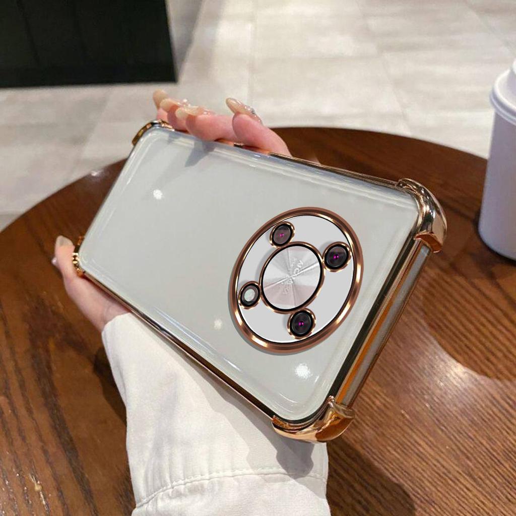 Case for HUAWEI Nova Y90 Electroplated Color Border Clear Phone Casing Cover