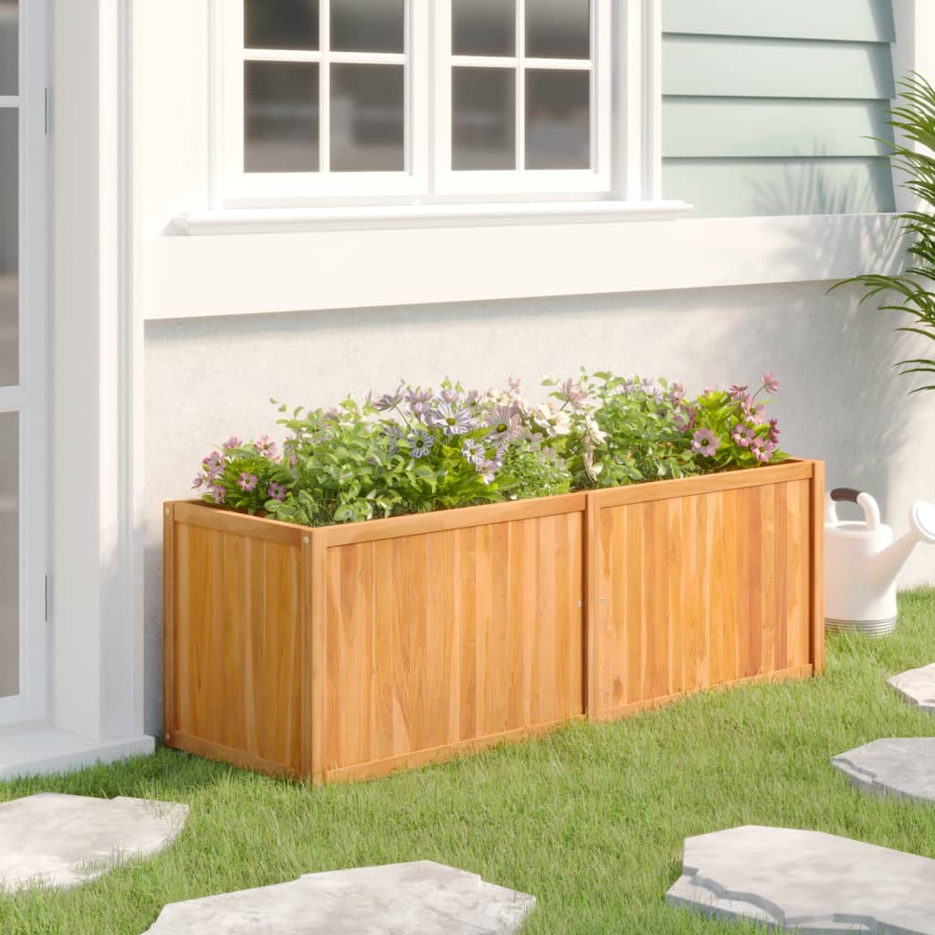 Raised Garden Bed 150x50x50 cm Solid Wood Teak