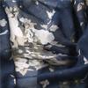 Women Autumn Navy Blue Abstract Floral Viscose Shawl Scarf High Quality Print Wrap Pashmina Snood Bufandas Muslim Hijab 180*90Cm