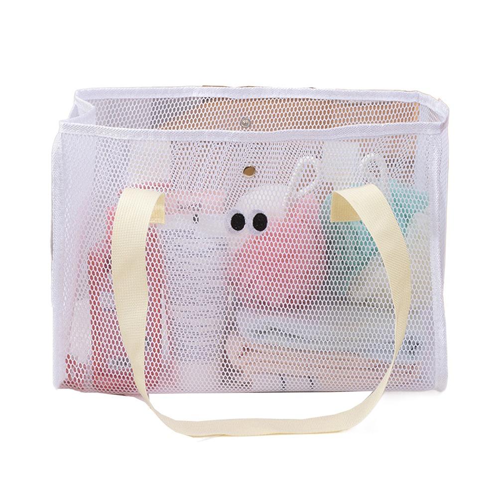 Foldable Big Eyes Beach Mesh Bag Large Capacity Travel Toiletries Organizer  Summer
