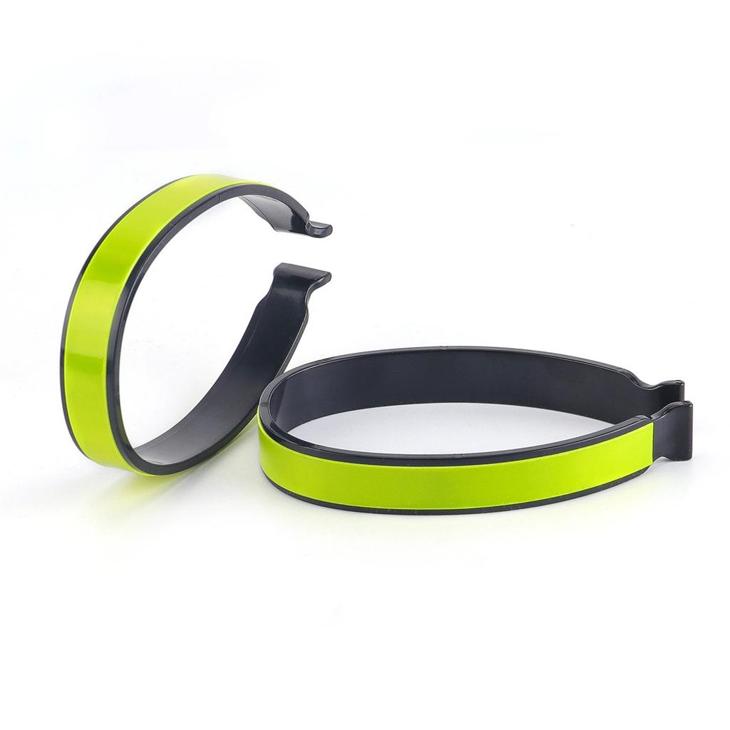 Reflective Pants Clips – Pair of Mountain Bike Clips with Reflective Stickers, Cycling Safety Accessories