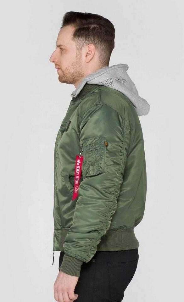 Winter Jacket Alpha Industries MA-1 D-Tec Hood Bomber Jacket (183110) Sage Green (183110-001)