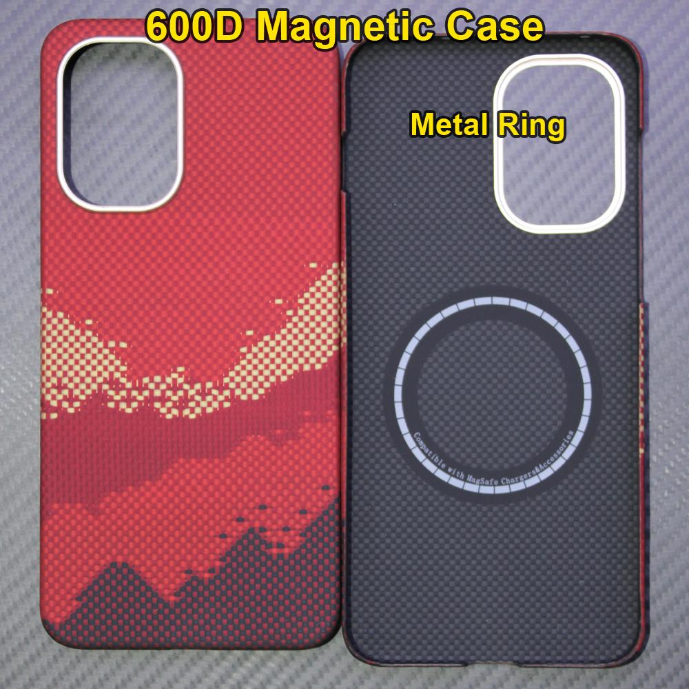Carbon Fiber Aramid Magnetic Case for Oneplus 15R/oneplus Ace6 Kevlar Fabric Thin Hard Lightweight Cover Magnetic Balck Premium
