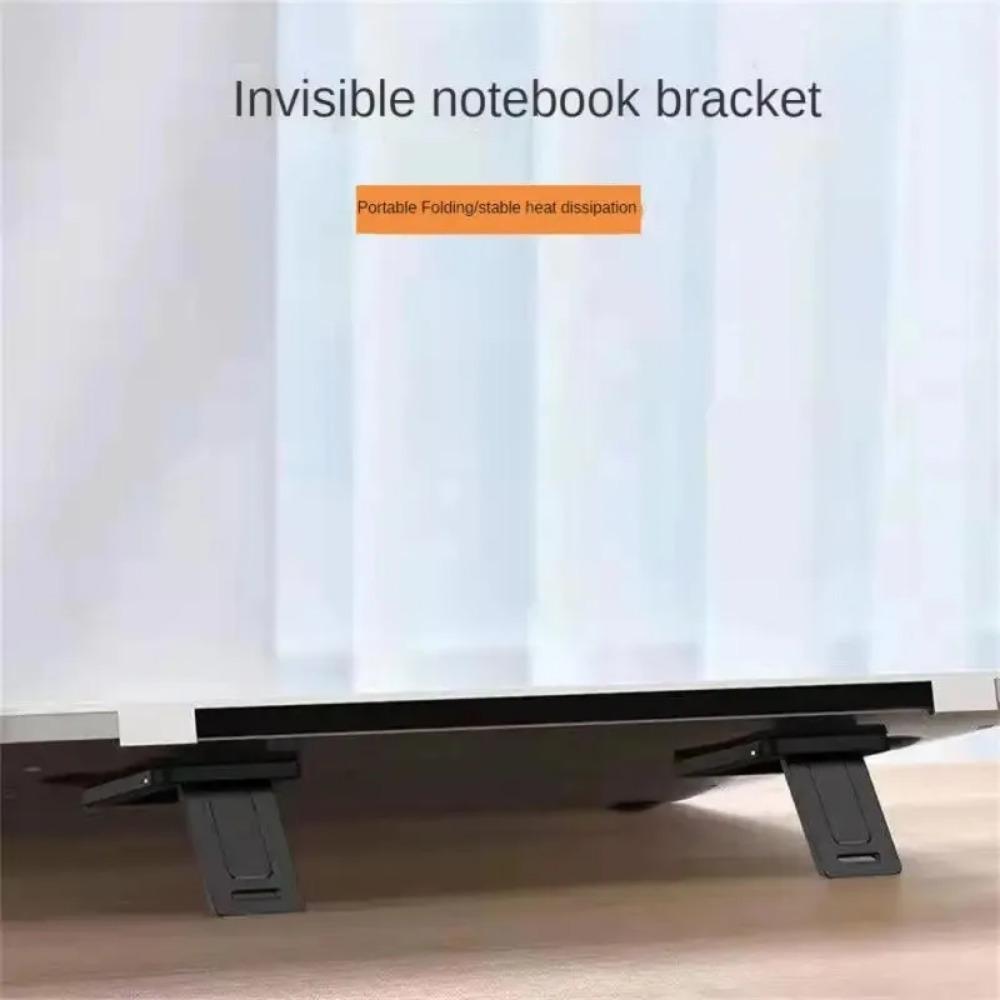 2PCS Mini Portable Laptop Stand Adjustable Angles Foldable Bracket Invisible Laptop Riser Stand for Macbook Notebook Holder Legs