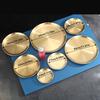 1pc Stainless Steel Plate Round Tray Vegetable Dish Plate Barbecue Restaurant Supplies Bone Dish Plate Decorative Dining Tray Fo