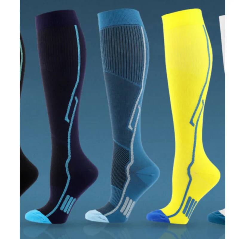 Men Women Compression Socks Multi Colors Marathon Sports Gym Socks Compress Stockings Fit Exercise And Reduce Muscle Soreness