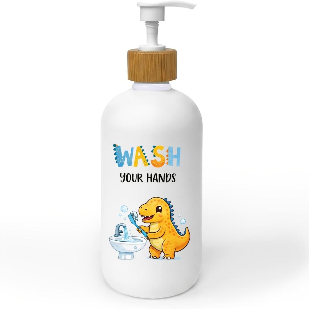 

Bathroom Soap Dispenser, Dinosaur Plastic Dish Soap Dispenser with Pump for Kitchen Wash Your Hands Toddler Bathroom Countertop