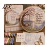 Holiday Theme Embroidery Projects Christmas Kit for Beginners, Pre-Printed Pattern Full Set Art And Craft Kits Adults of Tools, DIY Needlework Festive