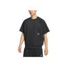 Comfortable Stylish Fitting Versatile Short Sleeve Fitness Shirt Men Tops Black HJ8088-010