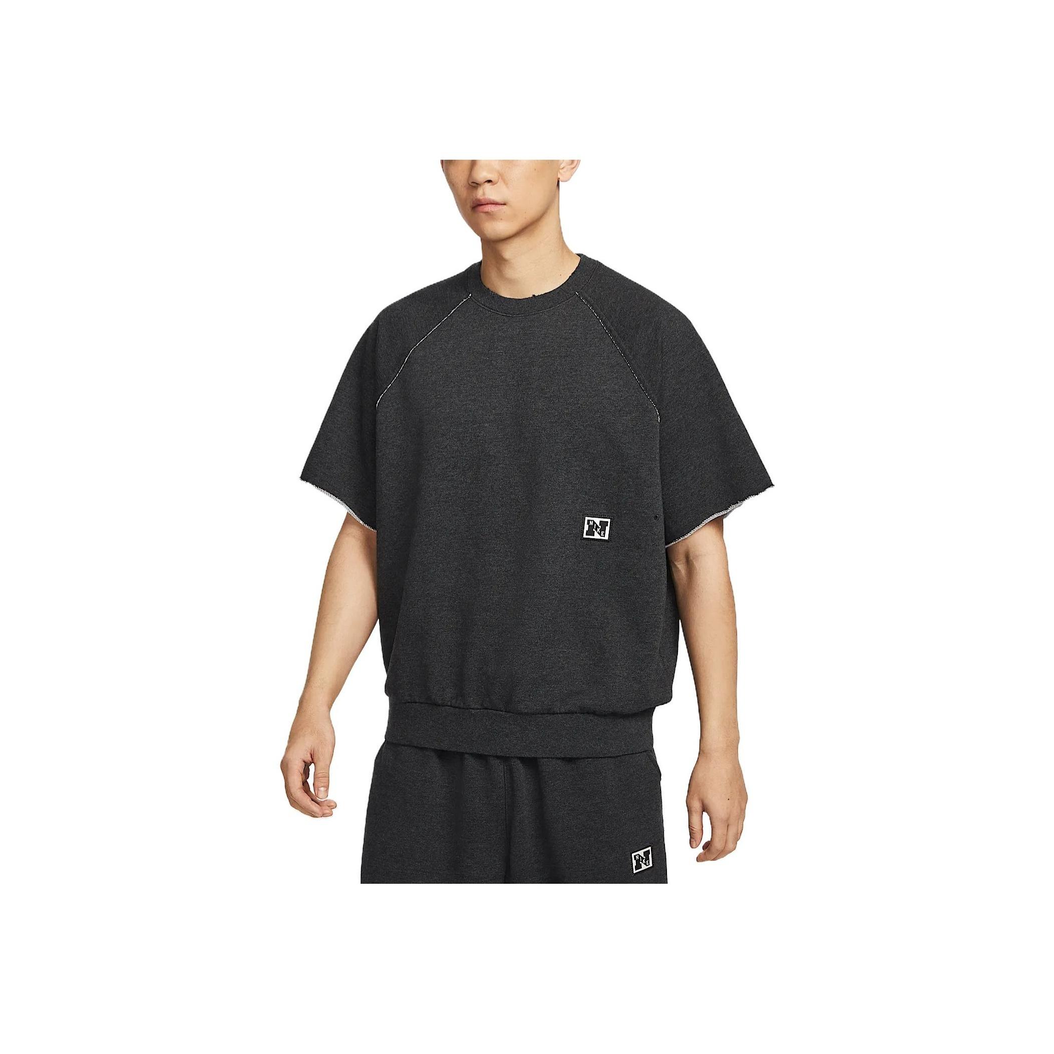 

Nike Удобная Стильная Прилегающая Универсальная Футболка с Коротким Рукавом для Фитнеса Мужские топы Черный HJ8088-010 L