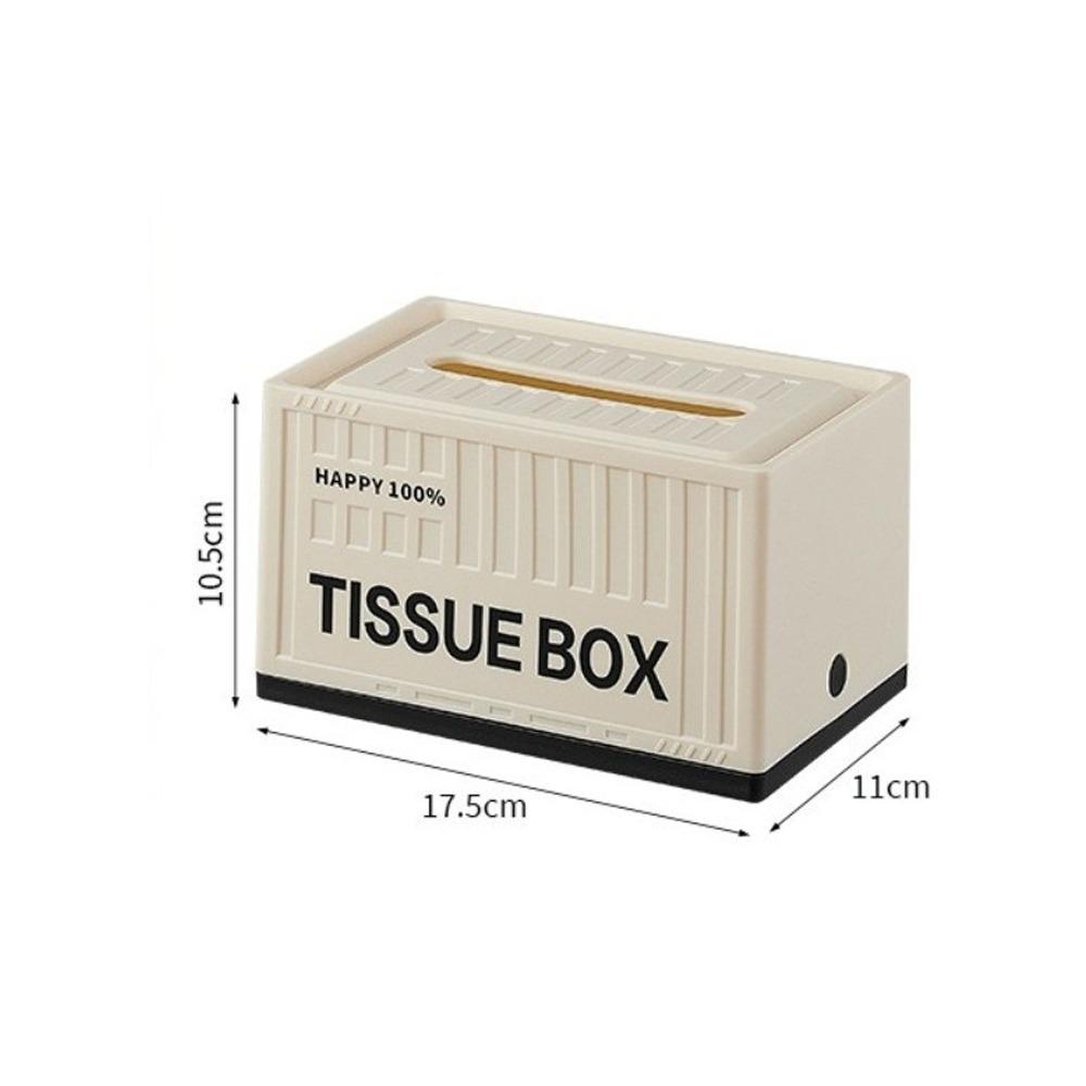 

Easy-Refill Tissue Box INS Style Tissue Paper Storage Creative Napkin Holder Office Tabletop Decor чорний