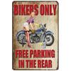 Lanx. Tin Sign Motorcycle 5-Piece Set Metal Plate American Vintage Style Wall Decoration Retro Goods Metal Goods Wall Decoration Antique (Motorcycle)