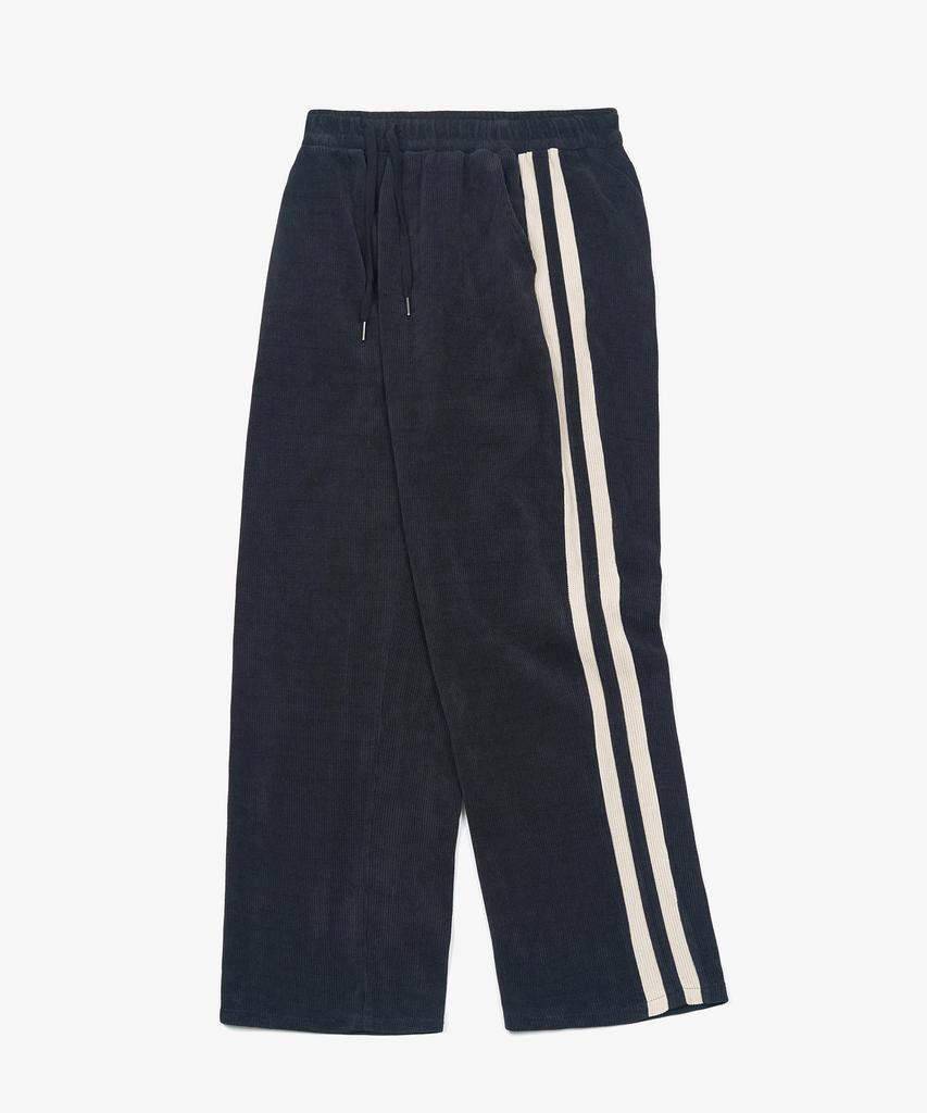 TOFFEE Double Side Line Track Vertical Pants (Dark Navy)