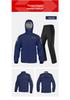Machine Knight Waterproof Motorcycle Rain Suit: Thickened, Separate Raincoat & Pants for Heavy Rain Protection