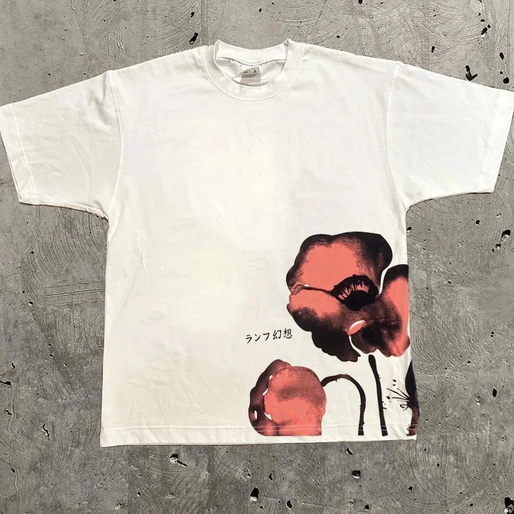 Harajuku Graficzne T-shirty z napisem Y2k Topy Męskie Damskie High Street Oversize T-shirt Pro Choice Streetwear Vintage Tee Odzież