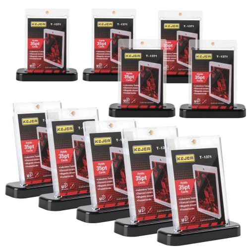 Magnetic Card Loader [Loader X 10 + Stand X 10] Card Loader 35pt Pokemon Cards, Trading Cards, UV Protection, Protective Card Case, Fits Approximately