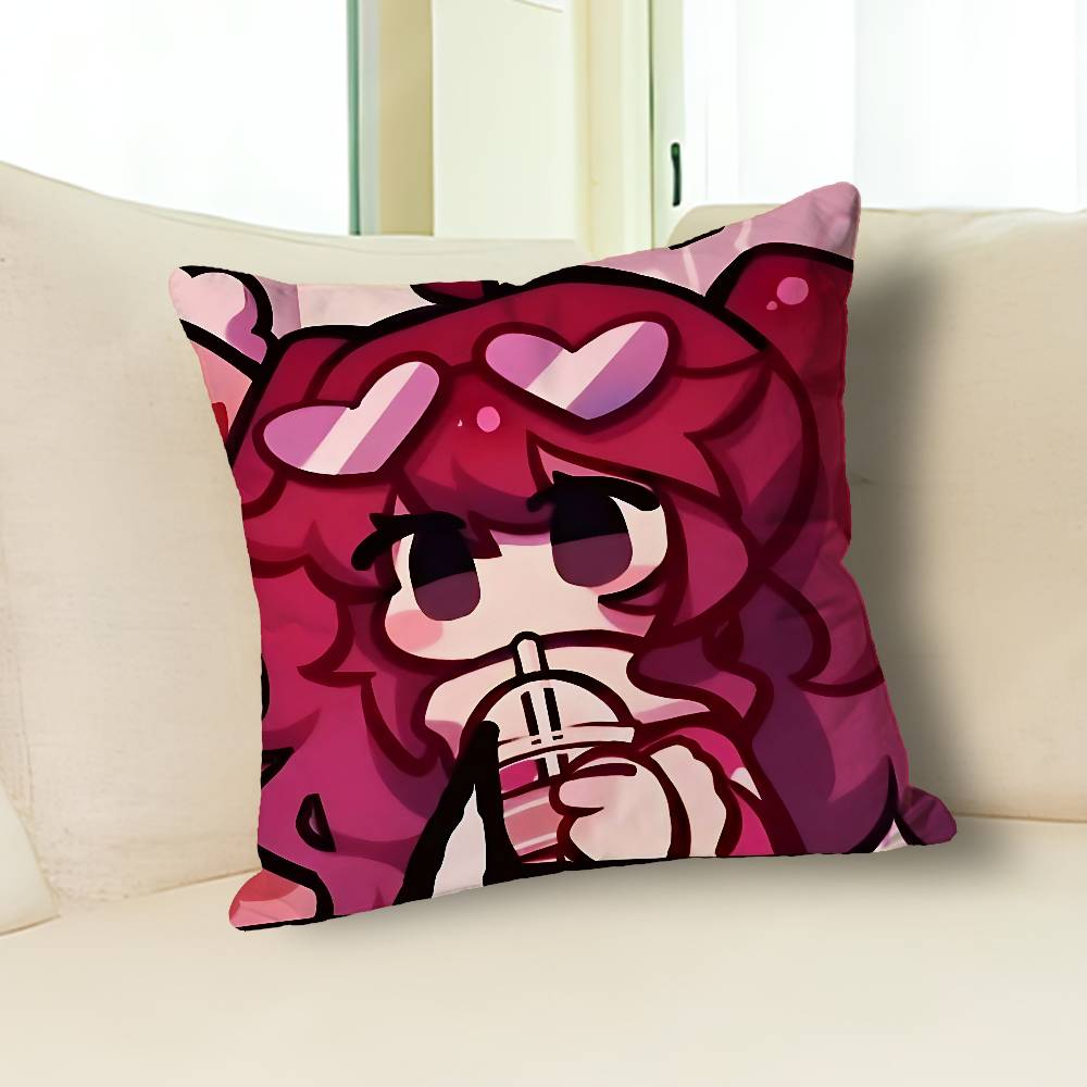 F-Friday N-Night F-Funkin Anime Celebrity Merchandise All-Match Printed Pillow Case Sofa Car Office Room Decoration Protector