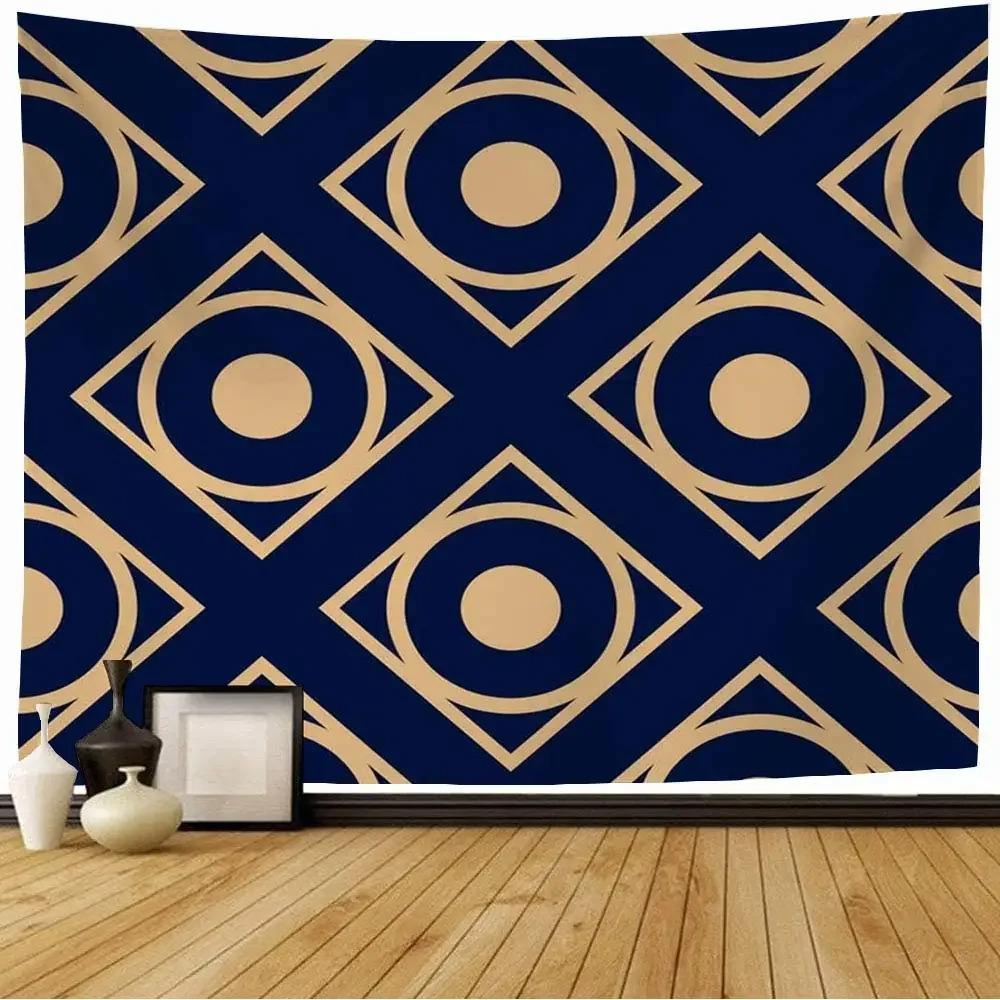 Circular Geometric Pattern Vintage Tapestry Office Living Room Decoration Home Wall Tapestry