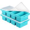 Frozen Soup & Baby Food Silicone Ice Cube Tray - 4/2 Grids, Freshness Storage Box.