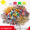 Colorful Children's Handmade Double-Legged Split Brad Nails for DIY Decoration