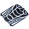 Universal Motorcycle Gas Fuel Oil Tank Pad Stickers Protector Tank Traction Pad(blue Edge)