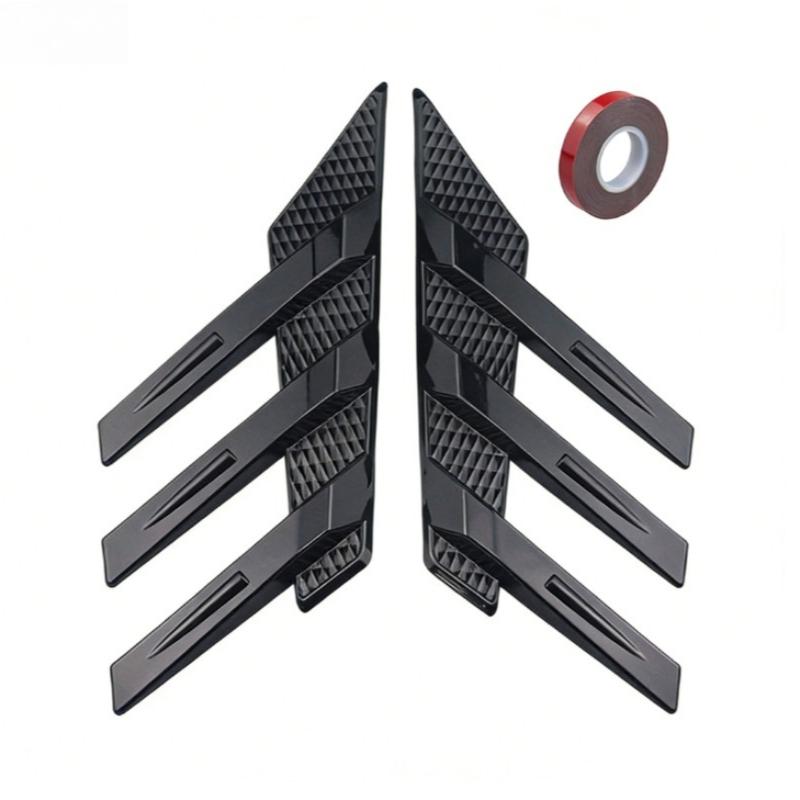 Universal Car Rear Windshield Side Spoiler Rear Wing Trim Side Vents Decoration General Window Louvers Exterior Decorative