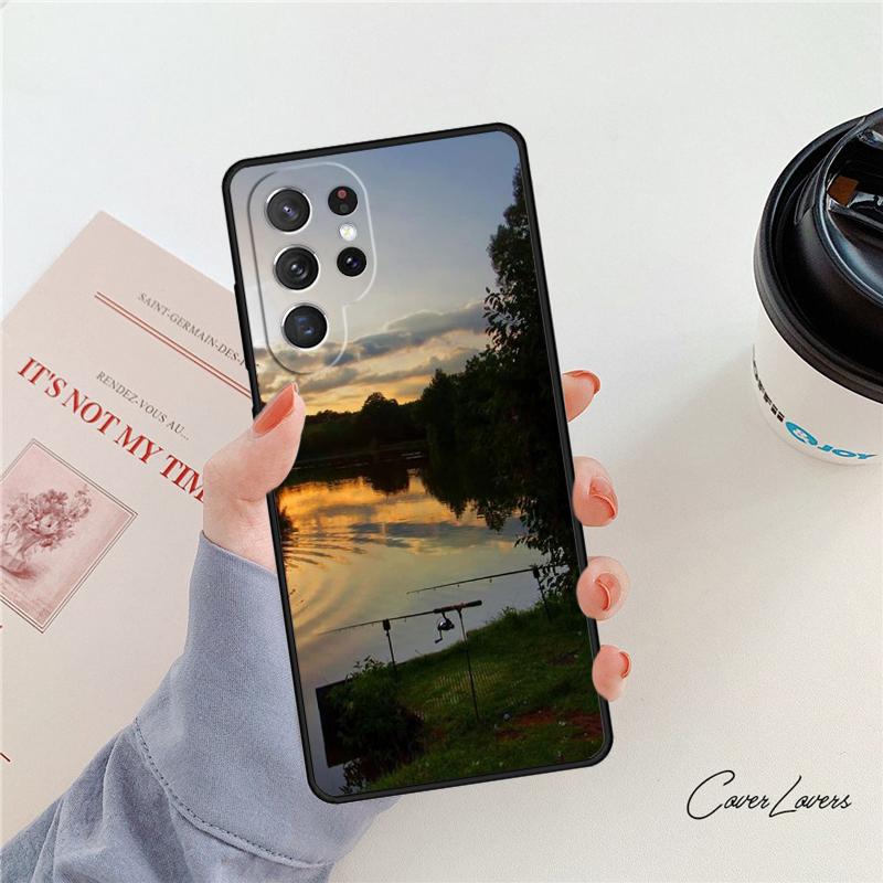 CARP FISHING RODS phone case For Samsung Galaxy S24 S25 S23 S22 Ultra Note 10 20 Plus S20 S21 FE Cover