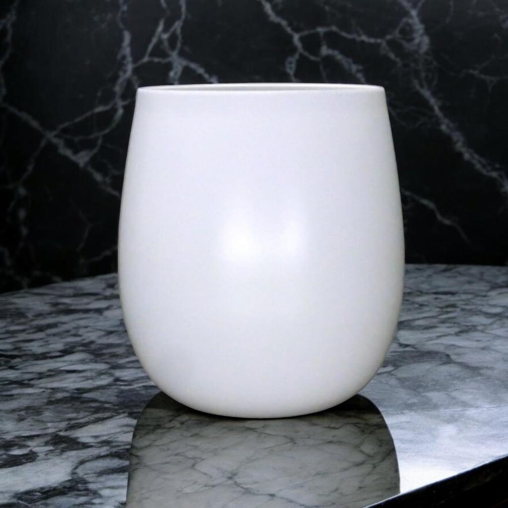 Stainless Steel Cup with a Vacuum 250ml J-kitchens Ceramic-Like Mouthfeel, Double-Walled Structure, White,