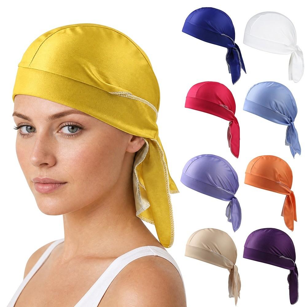 Bandana traspirante per la testa Foulard tinta unita Fascia per la testa da ciclismo Cappello per chemioterapia Attività all'aperto
