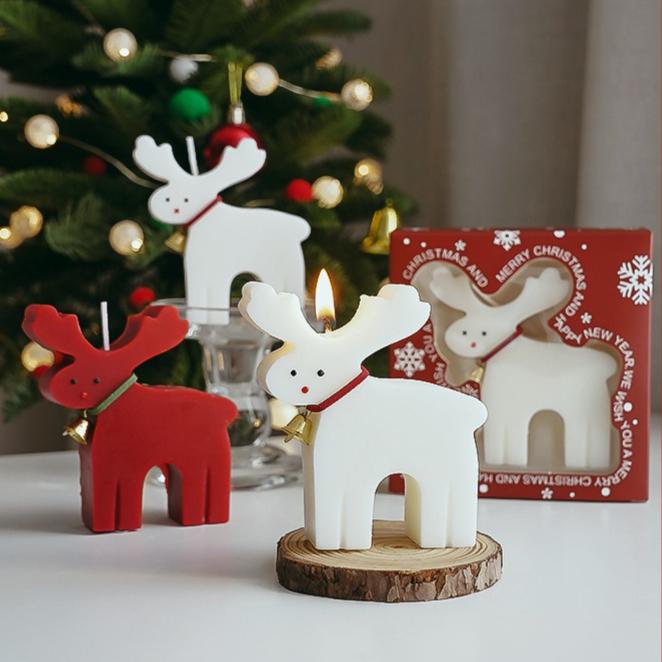 Christmas Scented Candle Simulation Elk Shape Gift Indoor Fragrance