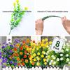 1Bundle Artificial Flowers Outdoor Greenery Shrubs Plants Fake Flower Wall For Office Home Living Room Wedding Garden Decoration