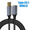 Gold Plated Male To Female U Disk Extension Cord OTG Adapter Type-C 3.1 To USB 3.0 Data Cable