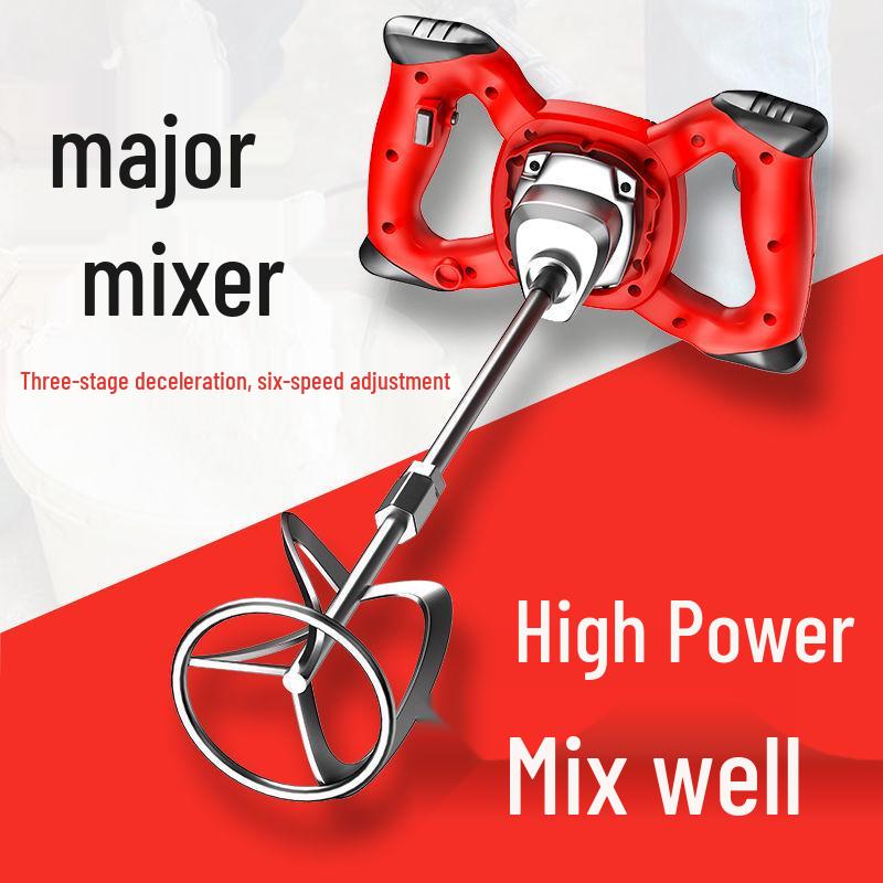 Electric Handheld Mixer for Industrial Putty, Paint, and Cement