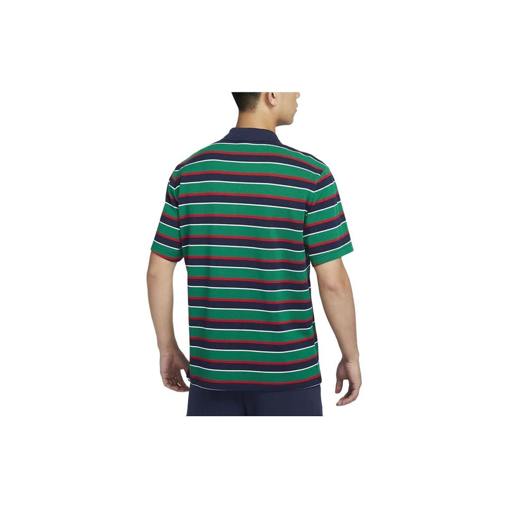 Nike Club Retro Stripe Breathable Casual Polo Shirt Men Tops Deep-Navy FN3897410