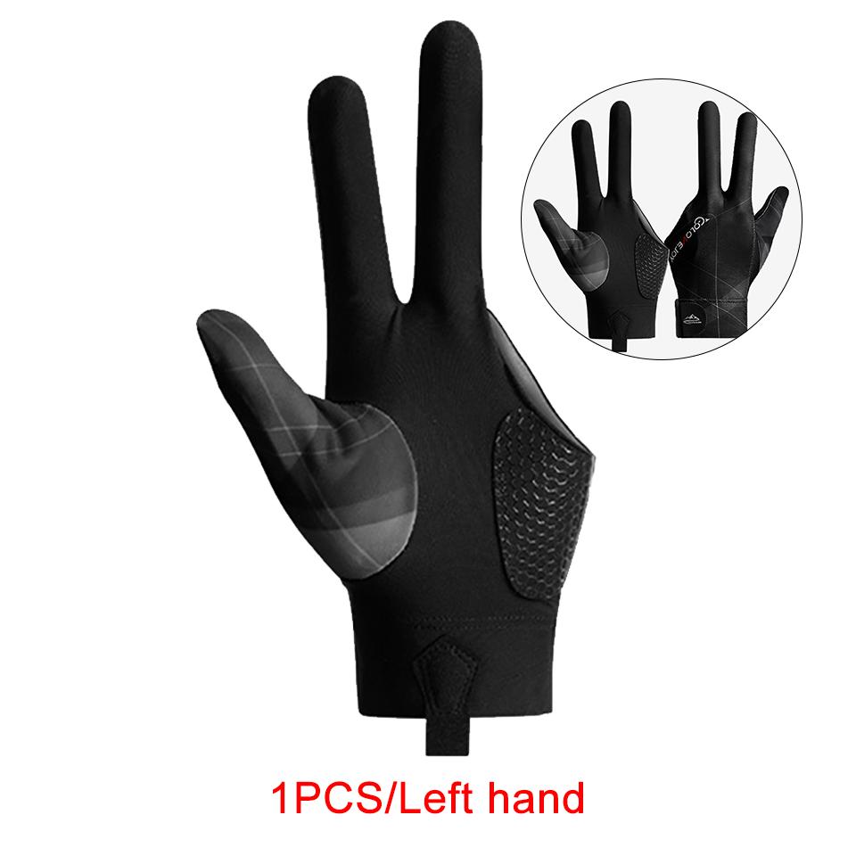 1Pcs Billiard Gloves Non-Slip Snooker Wear Open-Finger Touch Screen Breathable Lightweight Unisex Comfortable
