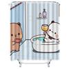 Cute Cartoon Animal Shower Curtain For Kids And Adults - Waterproof Bathroom Decor Easy To Install And Maintain Elevate Space