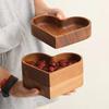 Heart Candy Dish in Wood Finish, Open Serving Tray for Sweet Display, Coffee Table Accent, Dining Tables and Anniversary Table Styling