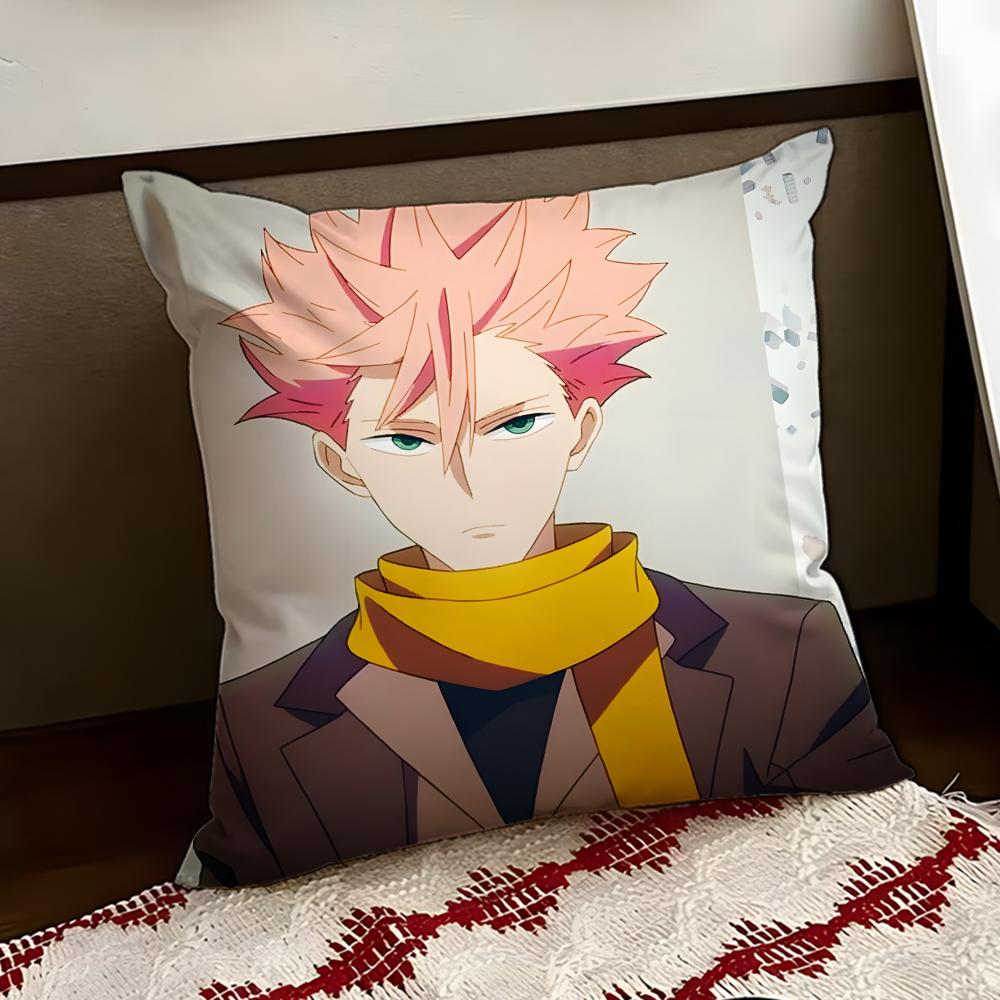 IIDINVADED Anime Cushion Cover Reversible Soft Durable Pillow Cover Home Car MultiScene Use for Daily Comfort